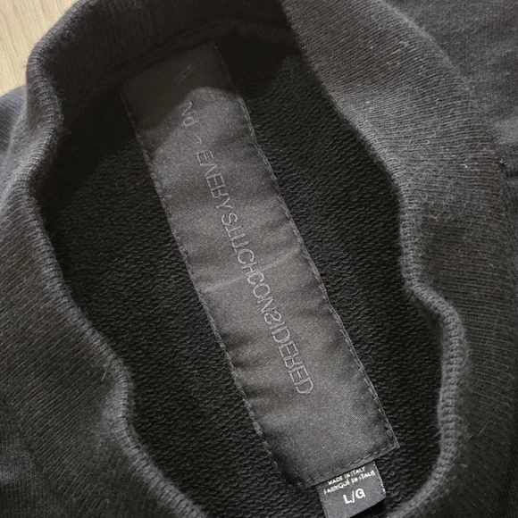 Nike ESC Every Stitch Considered Blk Unisex Mock Neck Oversized Sweatshirt L - Picture 3 of 10